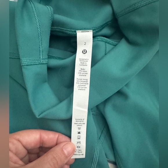 Lululemon Wunder Train High-Rise Short 6" in Teal Lagoon - Picture 7 of 7